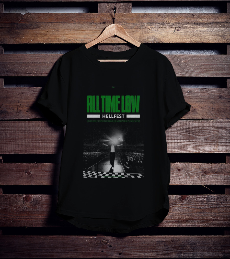 All Time Low Hellfest Clisson France June 18 2026 Warzone Stage 22:10 T-Shirt