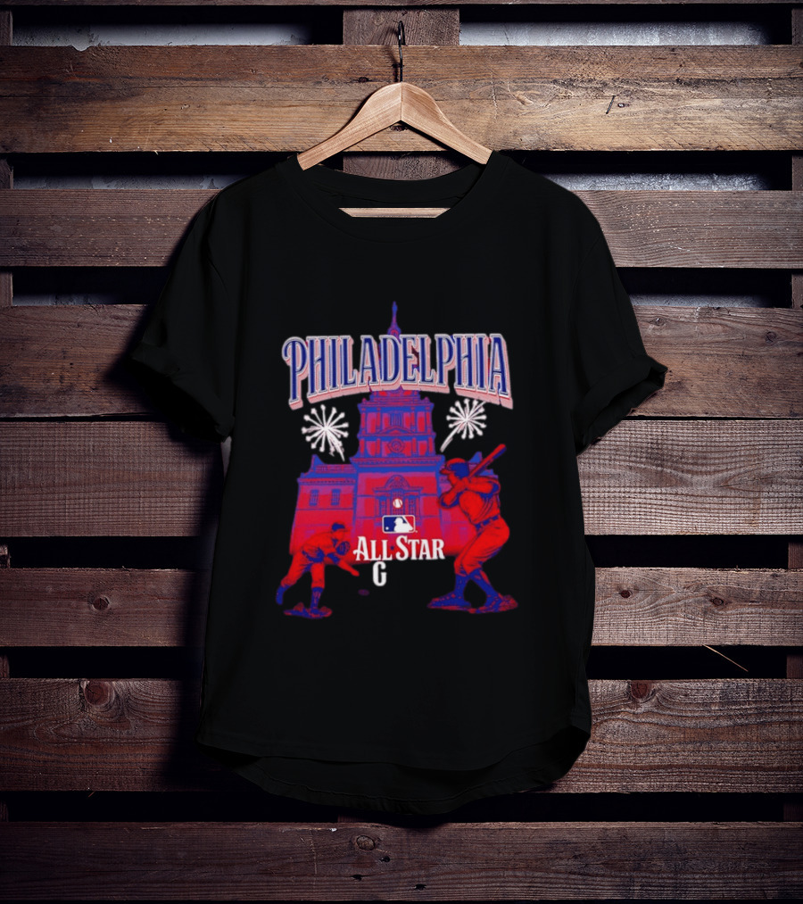 Philadelphia MLB All Star Game 2026 Independence Hall Baseball T-Shirt