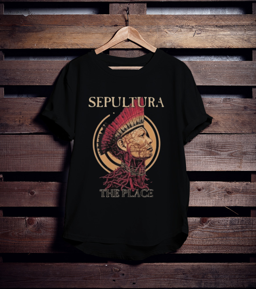 Sepultura Roots Bloody Roots The Place Iconic Indigenous T-Shirt