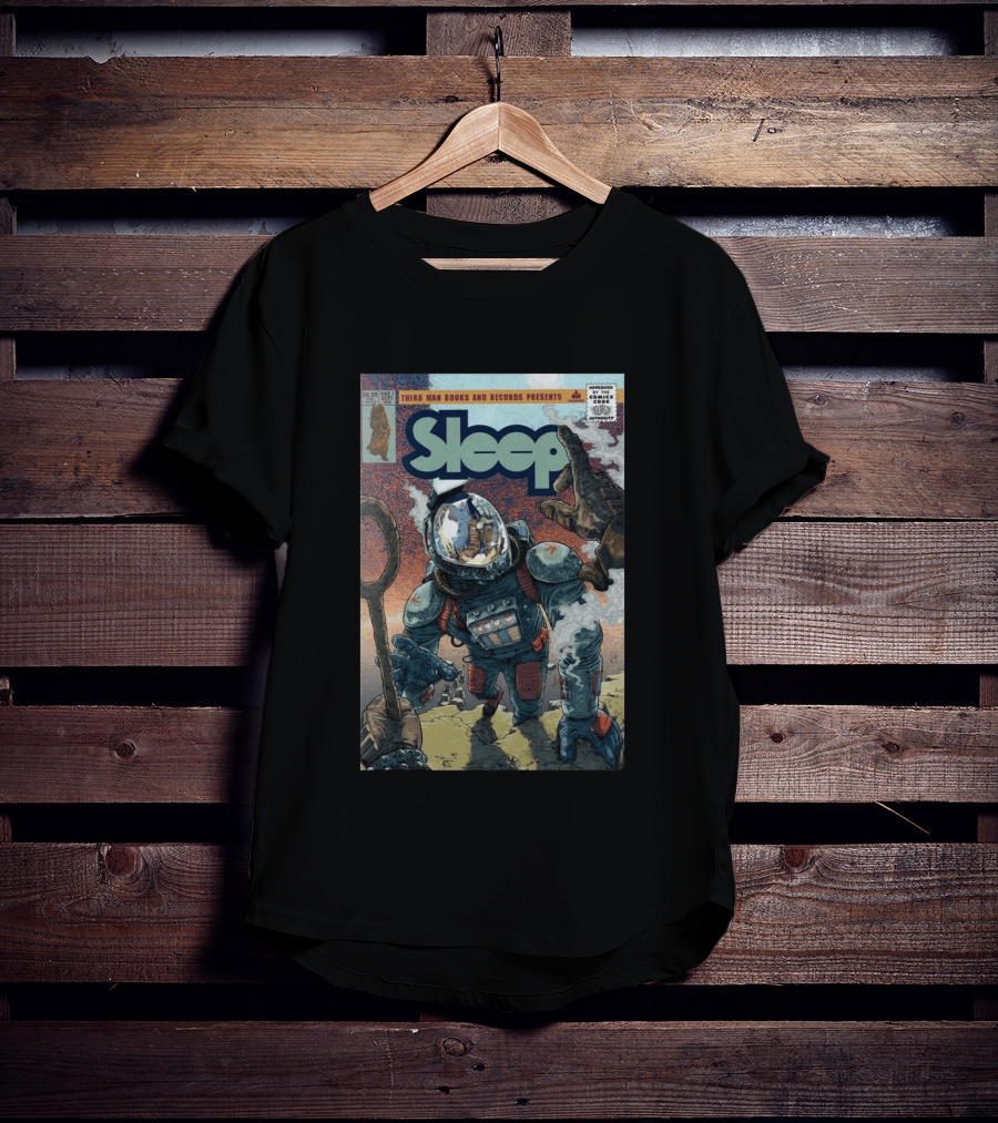 Third Man Records Sleep Comic Astronaut And Snake Cover Rich Tommaso T-Shirt