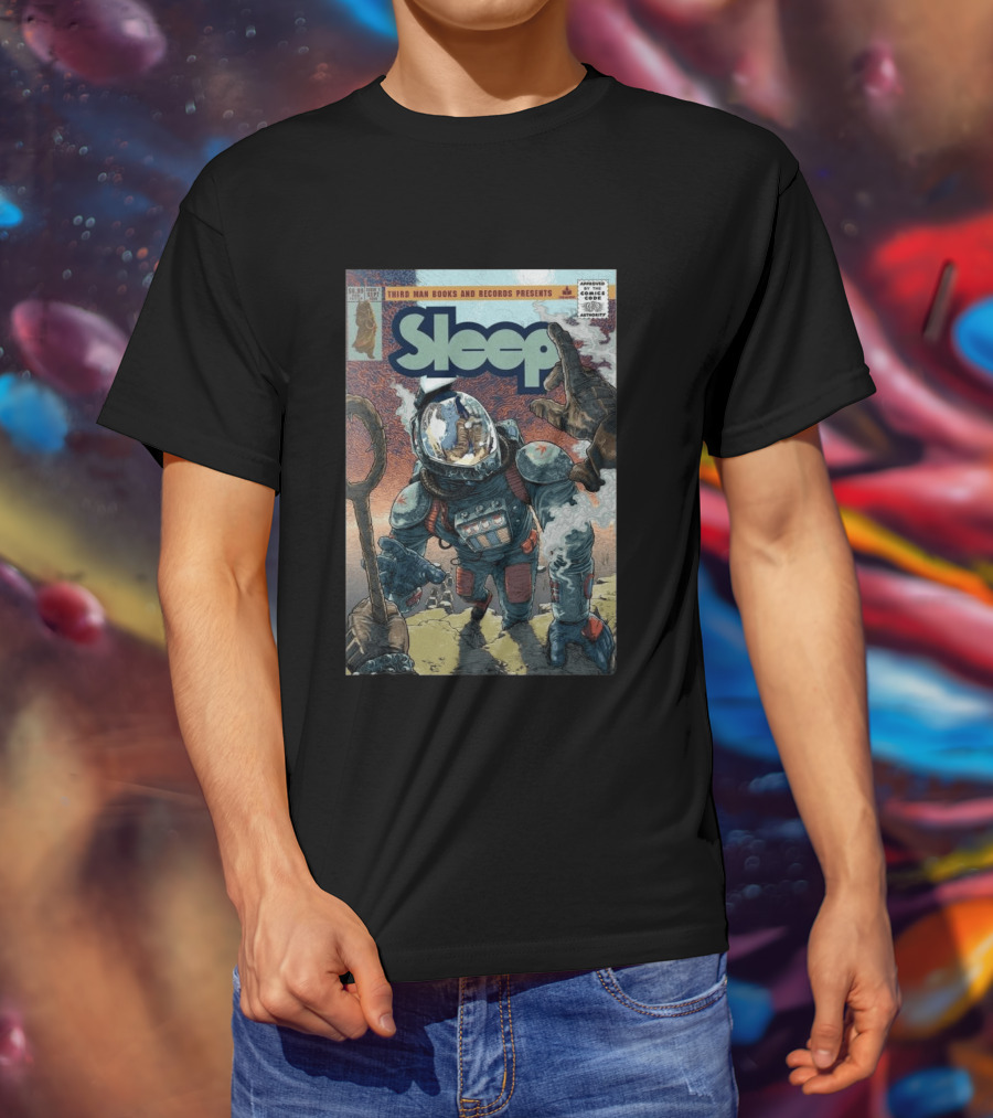 Third Man Records Sleep Comic Astronaut And Snake Cover Rich Tommaso T-Shirt