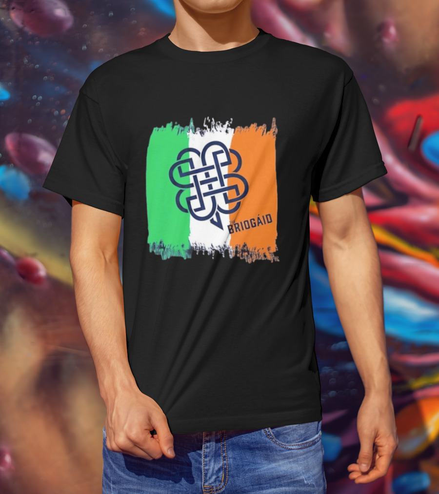 The Briogáid Celtic Knot Irish Flag T-Shirt