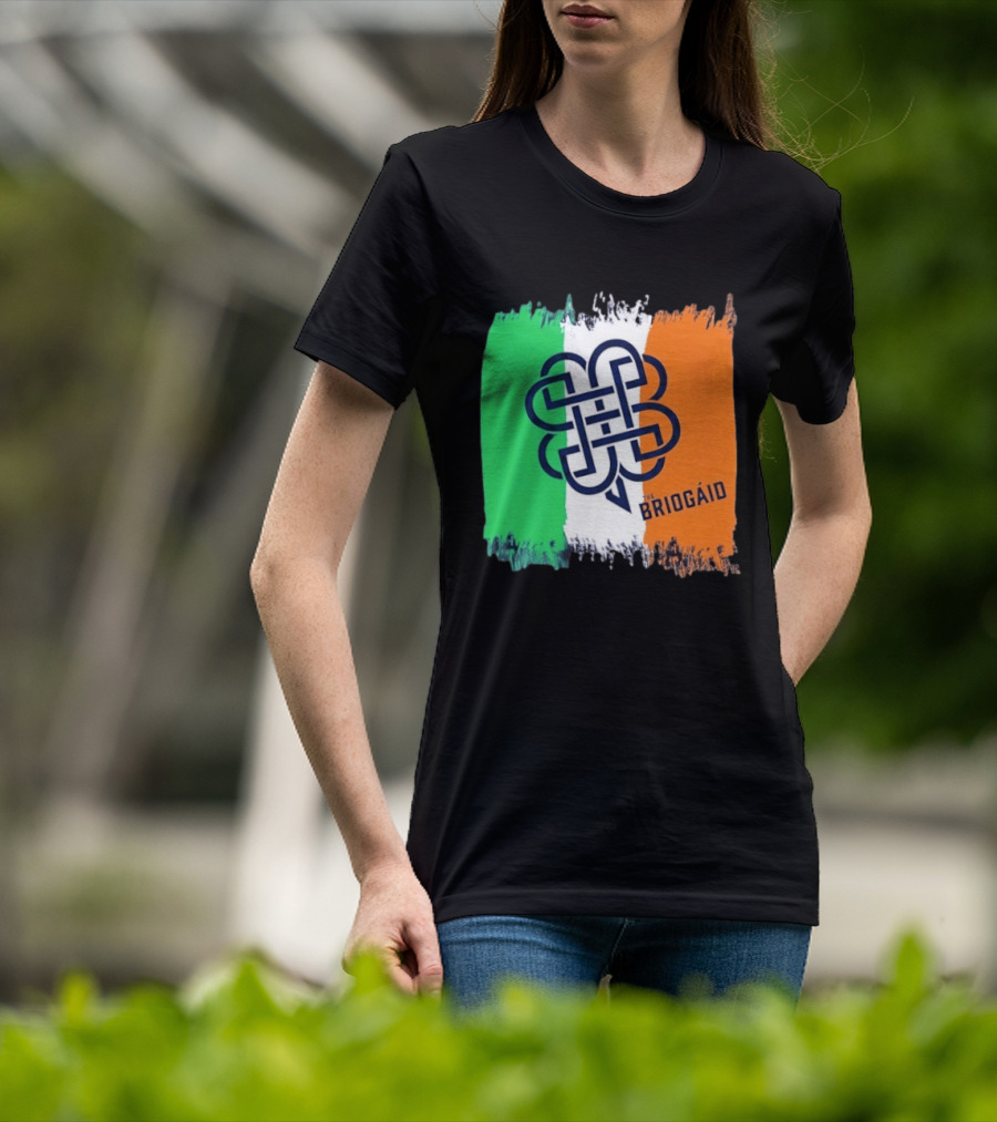 The Briogáid Celtic Knot Irish Flag T-Shirt