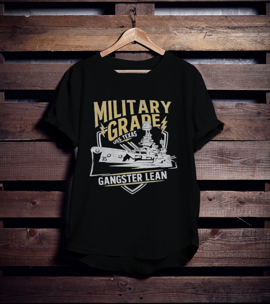 Military Grade USS Texas Gangster Lean T-Shirt