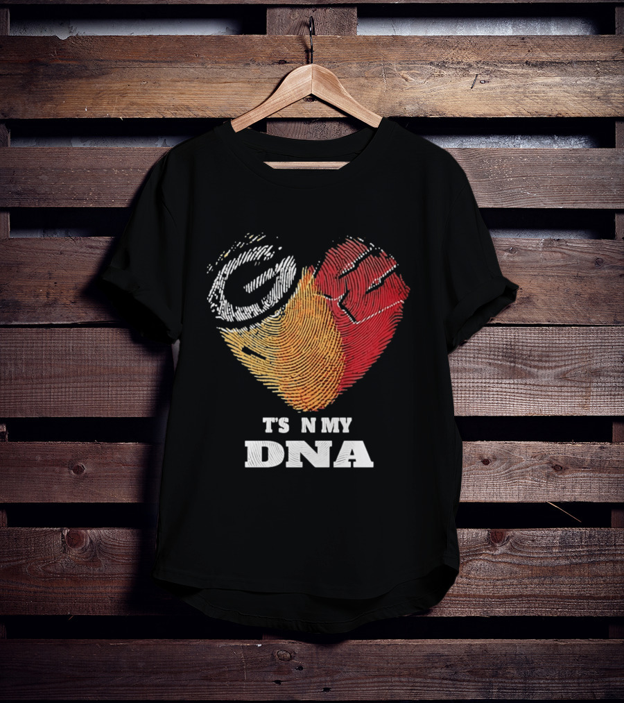 Green Bay Packers Wisconsin Badgers Heart It's In My DNA T-Shirt