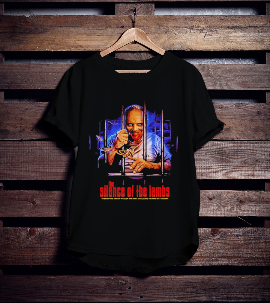 The Silence Of The Lambs Hannibal Lecter Anthony Hopkins Barbed Window Moth T-Shirt