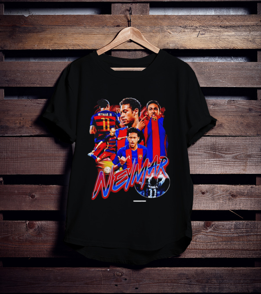 Neymar Jr Barcelona Iconic Football Legend T-Shirt