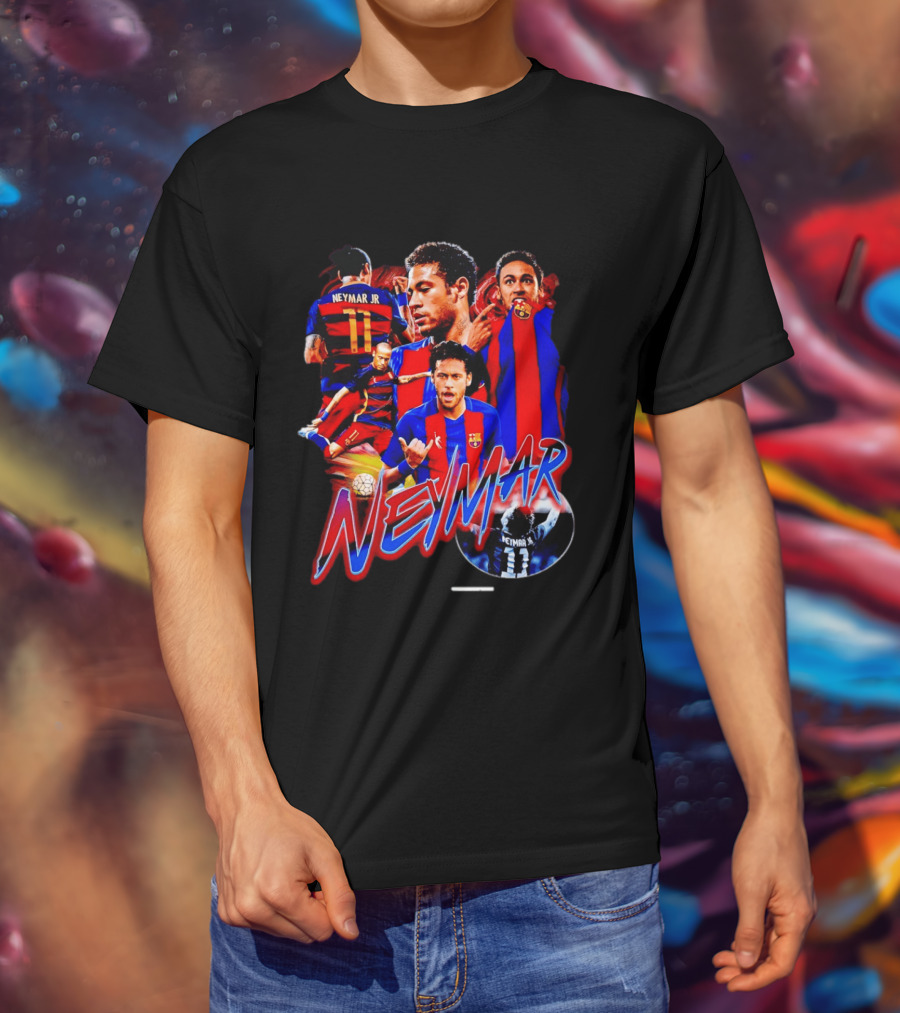Neymar Jr Barcelona Iconic Football Legend T-Shirt