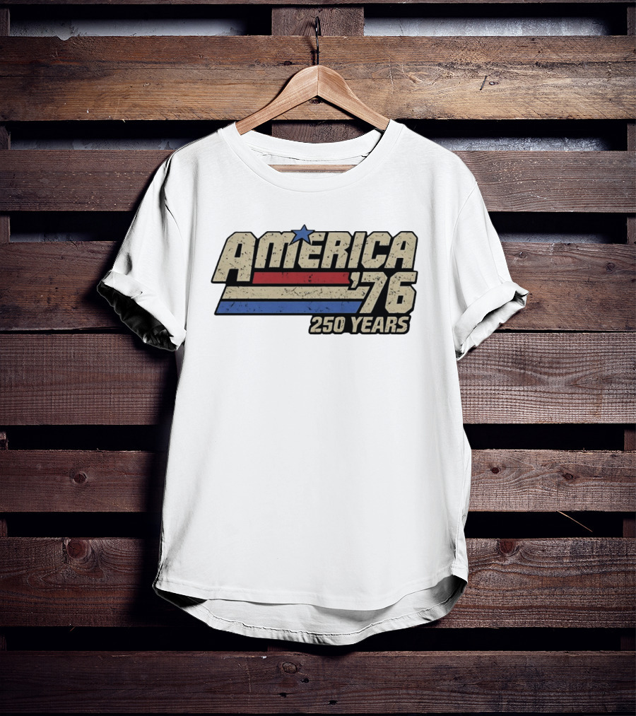 America '76 Vintage Patriotic 250 Years Celebration T-Shirt