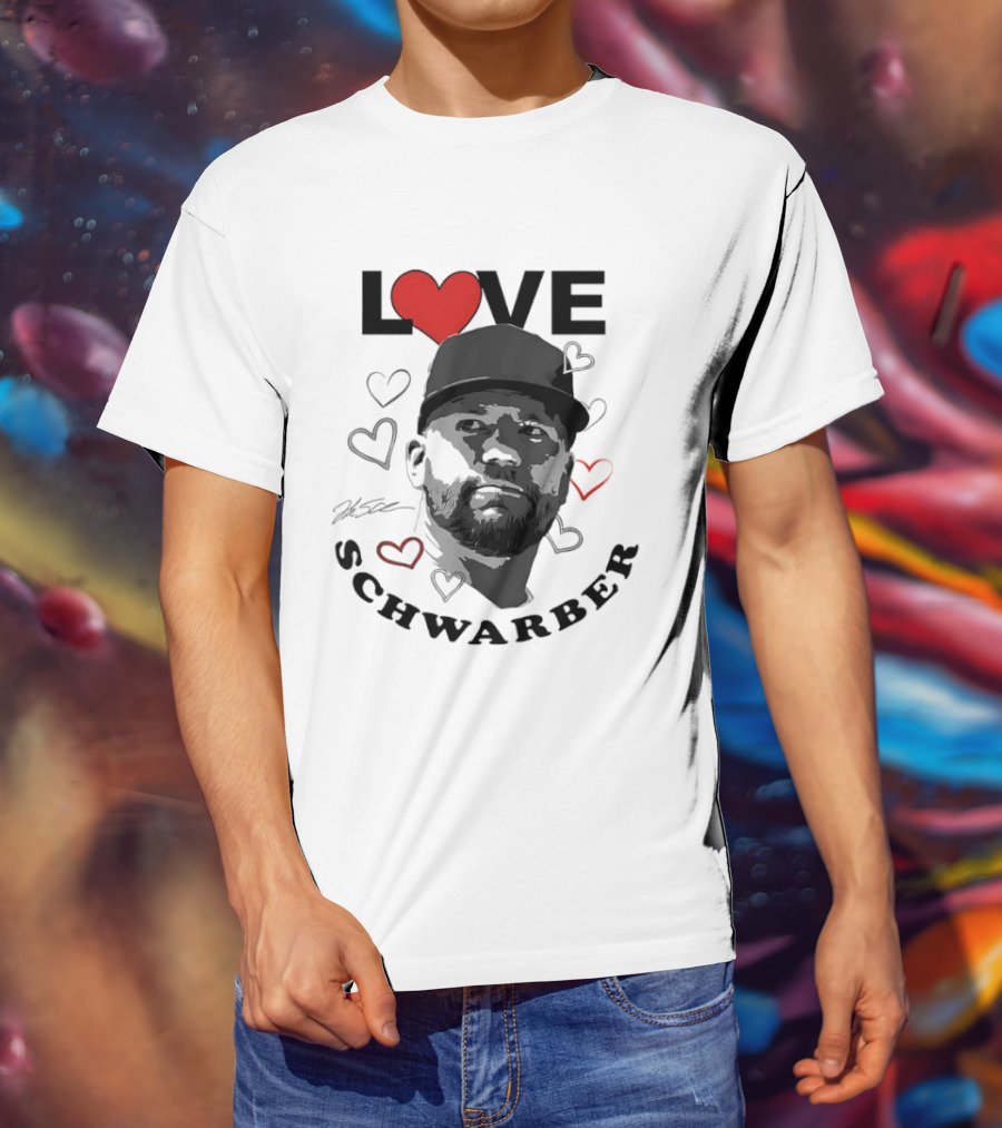 Love Kyle Schwarber Philadelphia Baseball Heart T-Shirt