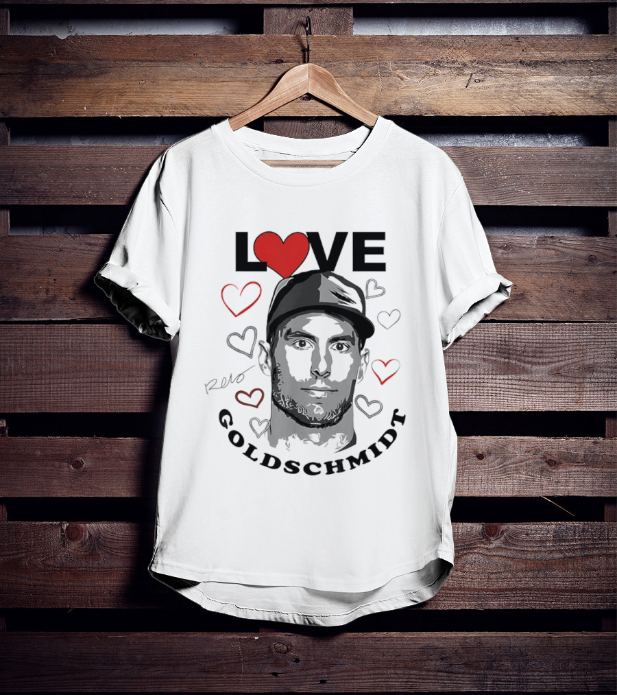 Love Paul Goldschmidt Heart Baseball T-Shirt