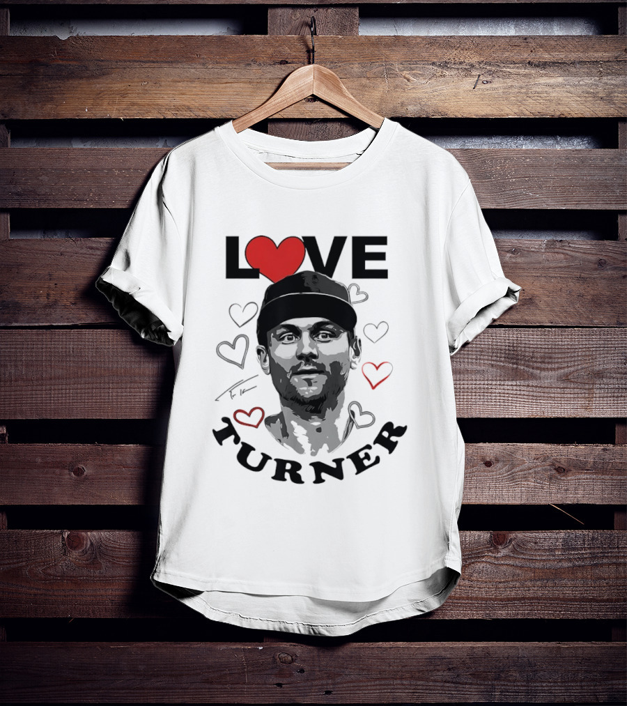 LOVE Trea Turner Philadelphia Phillies Baseball Heart T-Shirt