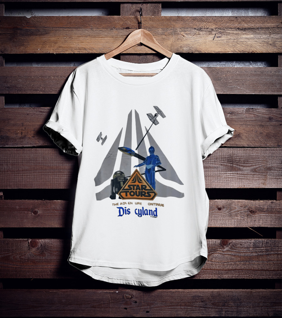 Star Tours The Adventures Continue Disneyland C 3PO R2 D2 T-Shirt