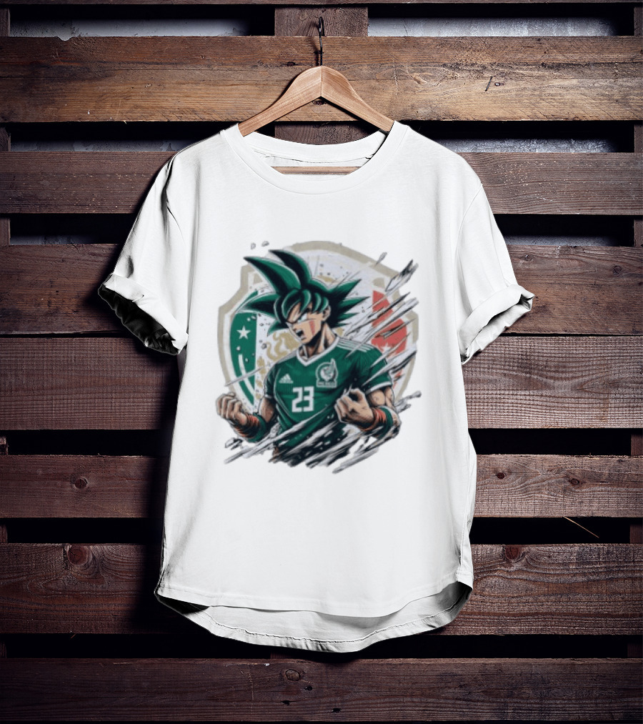 Mexico Football Vegeta Dragon Ball Anime Fusion T-Shirt