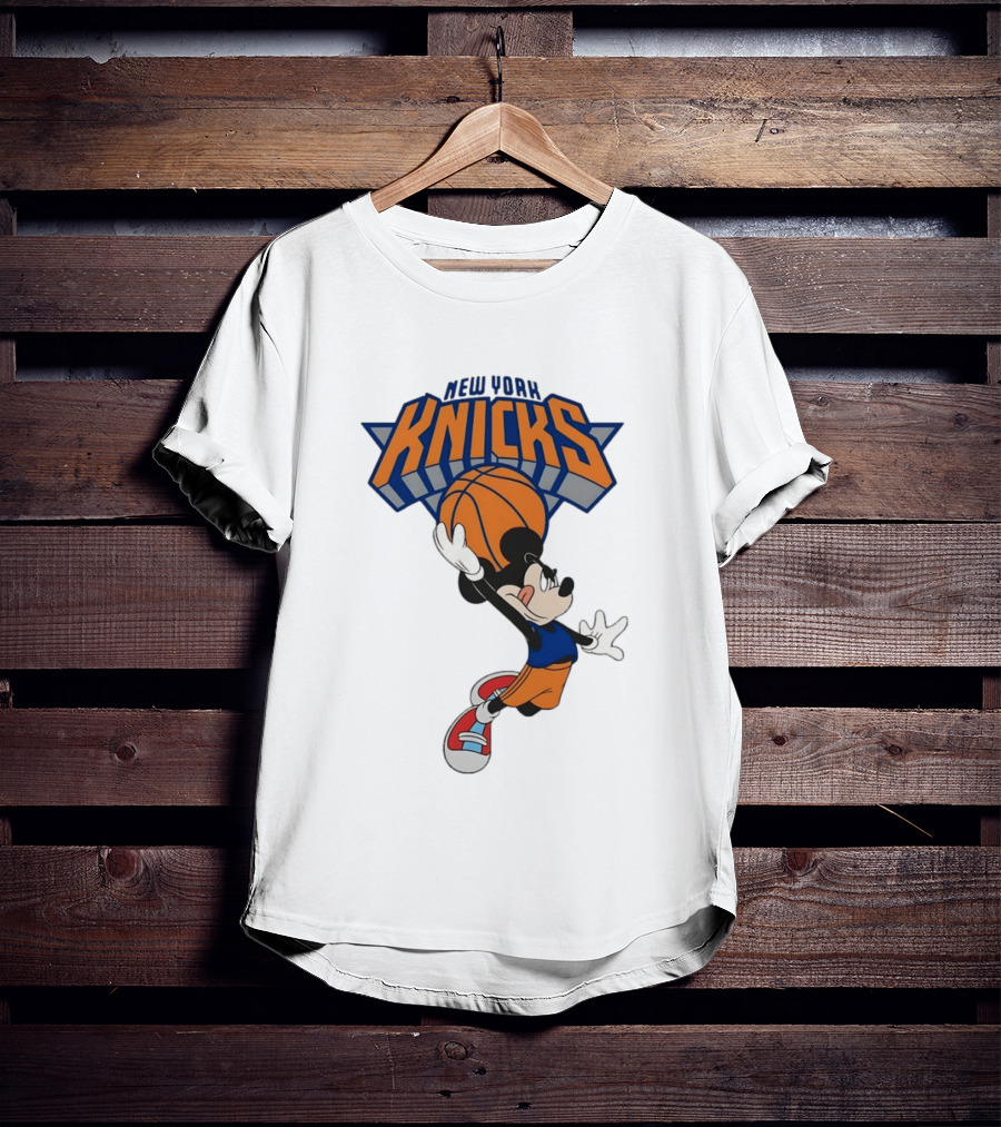 Mickey Mouse NBA New York Knicks Basketball Player Disney T-Shirt
