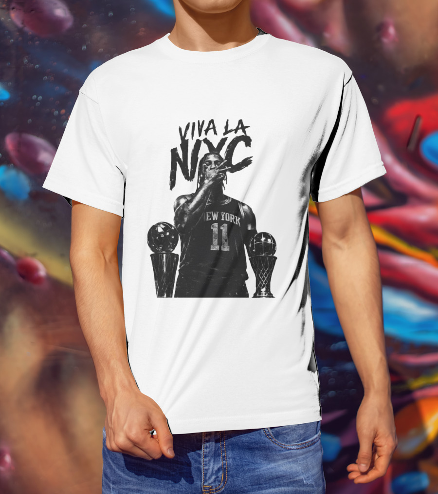 Viva La NYC Jalen Brunson 11 New York Knicks Basketball Player T-Shirt