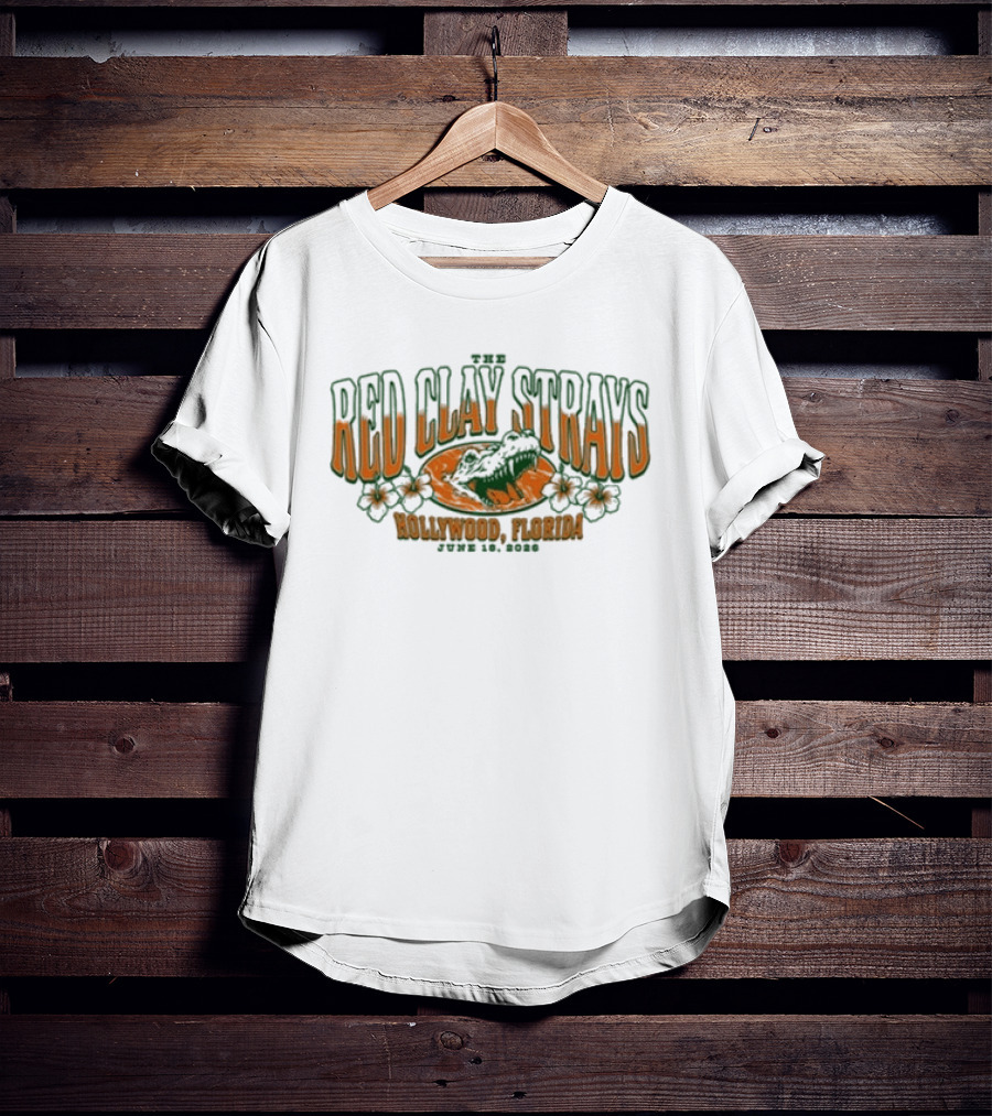 Red Clay Strays June 18 2026 Tour Hollywood Florida T-Shirt