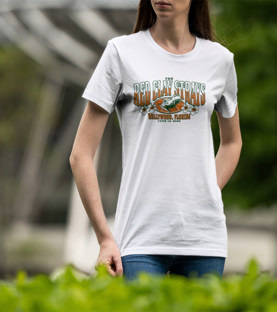 Red Clay Strays June 18 2026 Tour Hollywood Florida T-Shirt