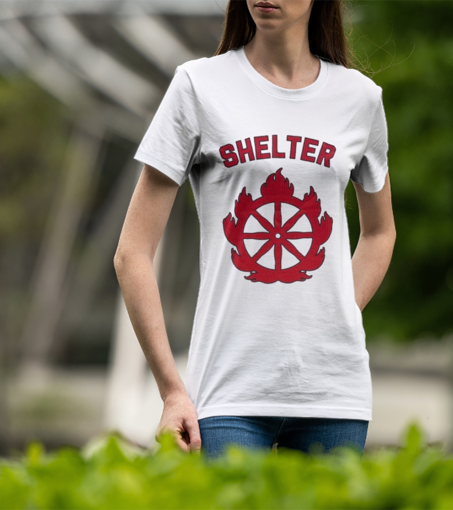 Shelter Mantra 95 Flaming Wheel T-Shirt