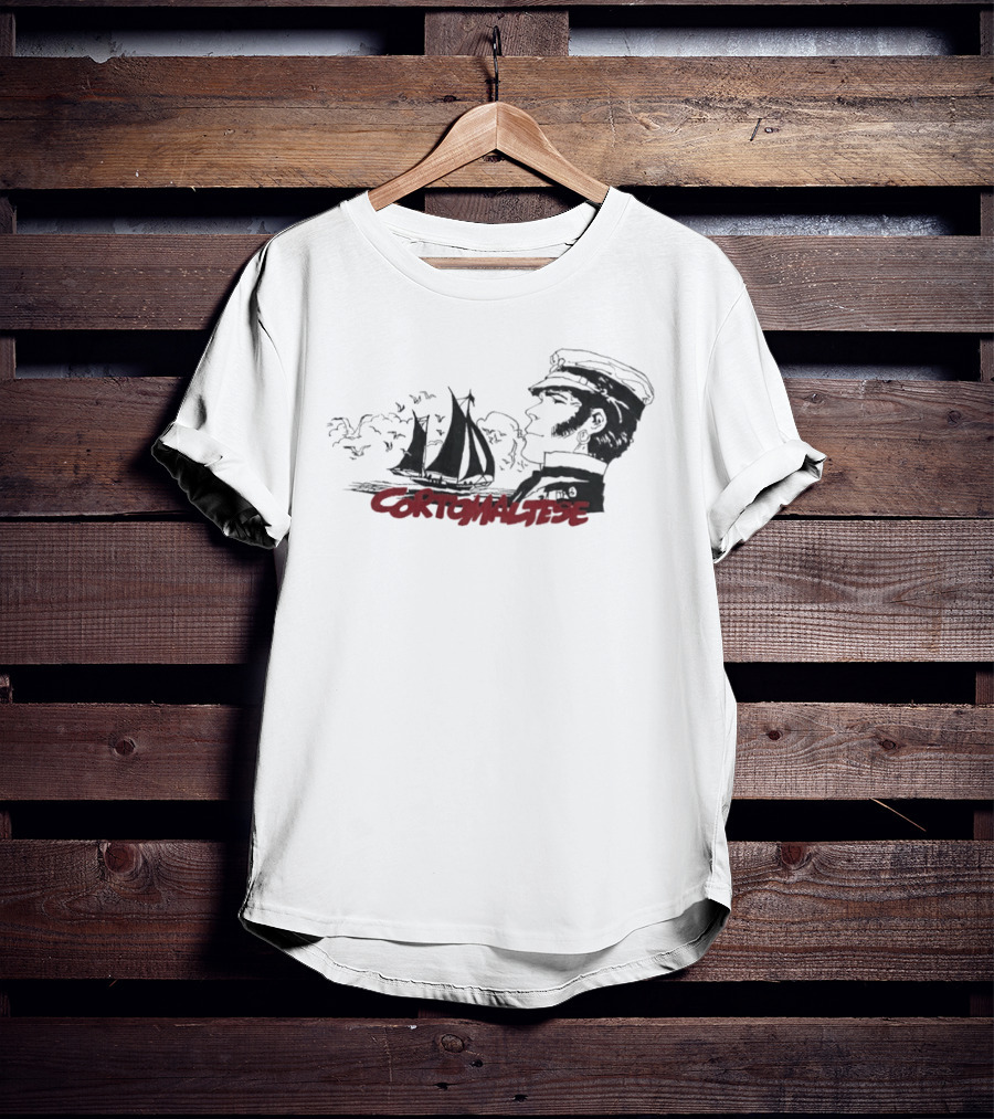 Corto Maltese Nautical Adventure Sailboat Captain T-Shirt