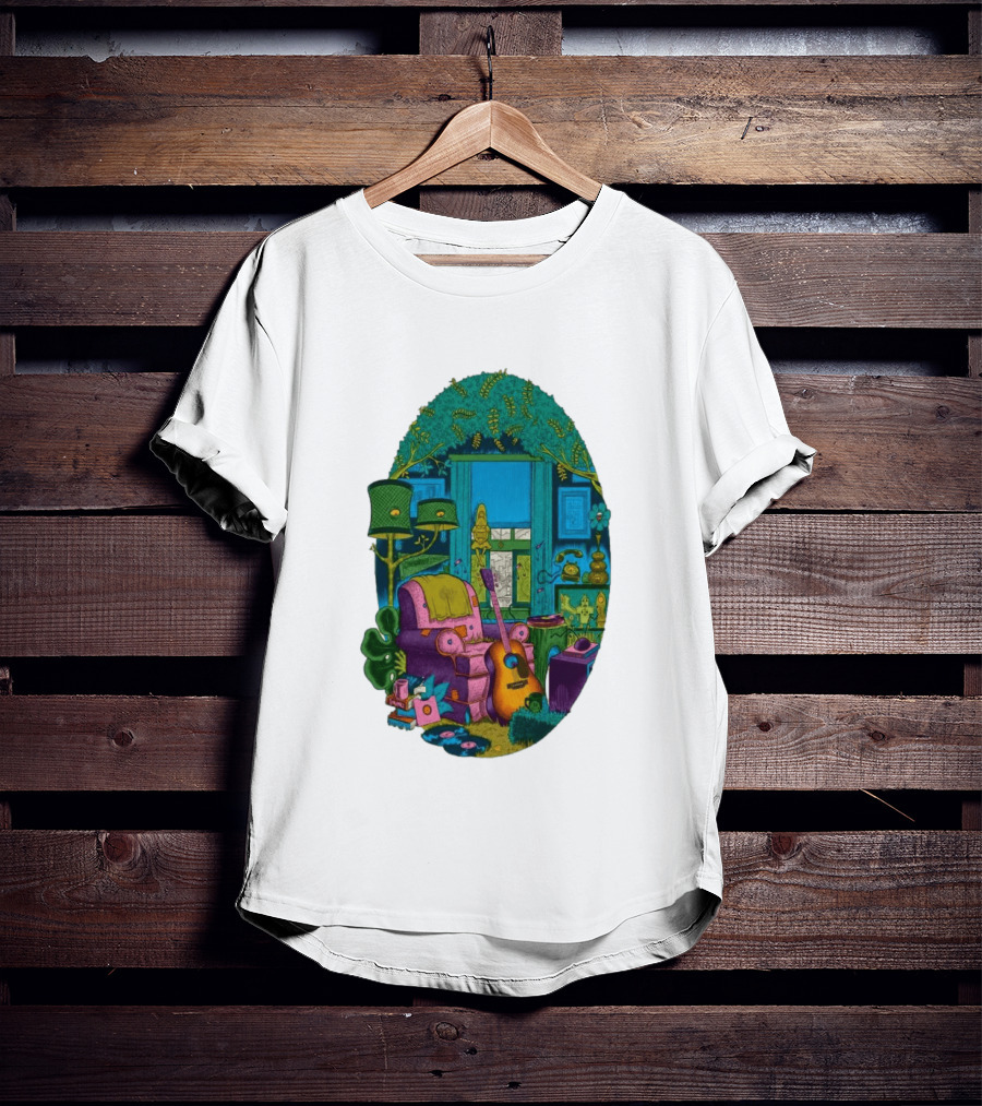Trey Anastasio June 20 2026 Kleinhans Music Hall Buffalo NY Concert Acoustic Guitar Retro Living Room Aesthetic T-Shirt