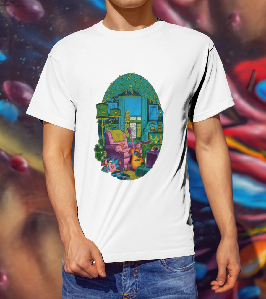 Trey Anastasio June 20 2026 Kleinhans Music Hall Buffalo NY Concert Acoustic Guitar Retro Living Room Aesthetic T-Shirt