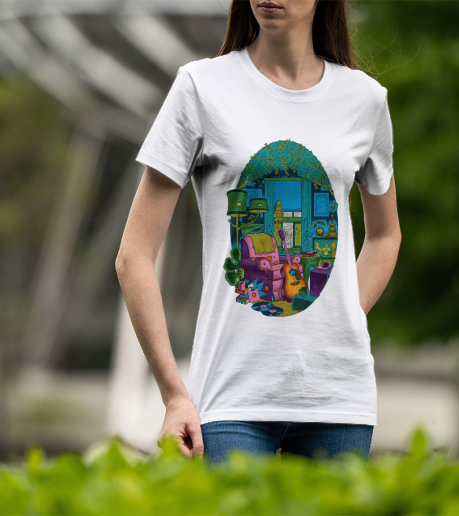 Trey Anastasio June 20 2026 Kleinhans Music Hall Buffalo NY Concert Acoustic Guitar Retro Living Room Aesthetic T-Shirt