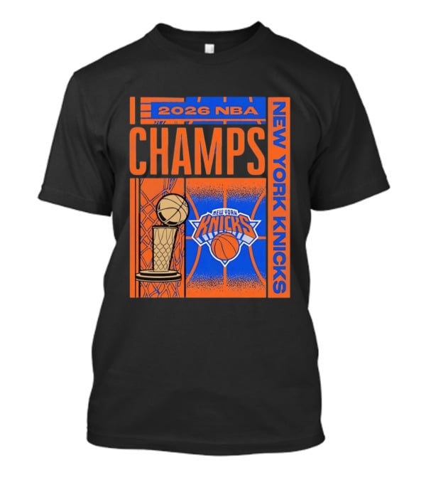 2026 NBA Champs New York Knicks Basketball Trophy T-Shirt