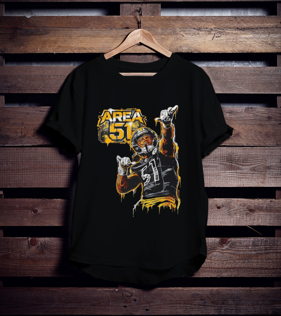 Area 51 Nick Herbig Pittsburgh Steelers Player Football 51 T-Shirt