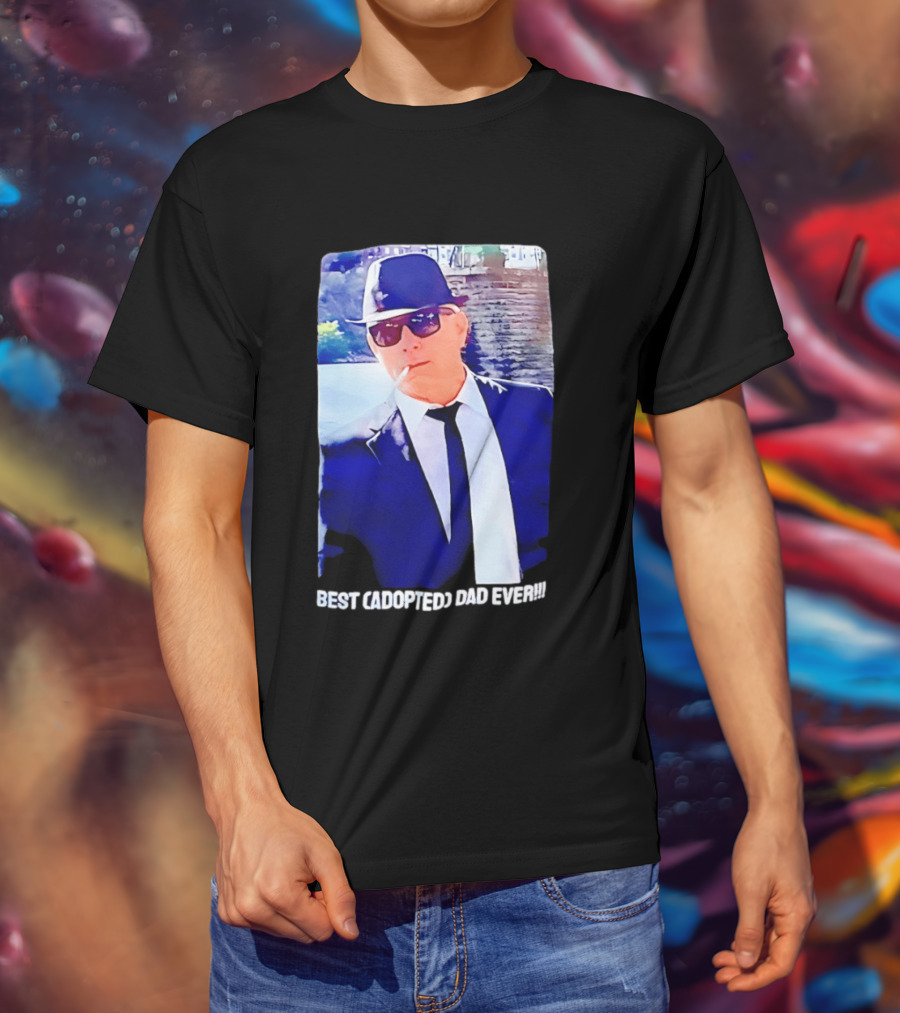 Blues Brothers Best Cadopted Dad Ever T-Shirt