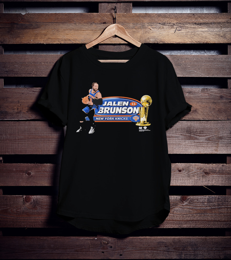 Jalen Brunson Burner 11 New York Knicks NBA Trophy T-Shirt