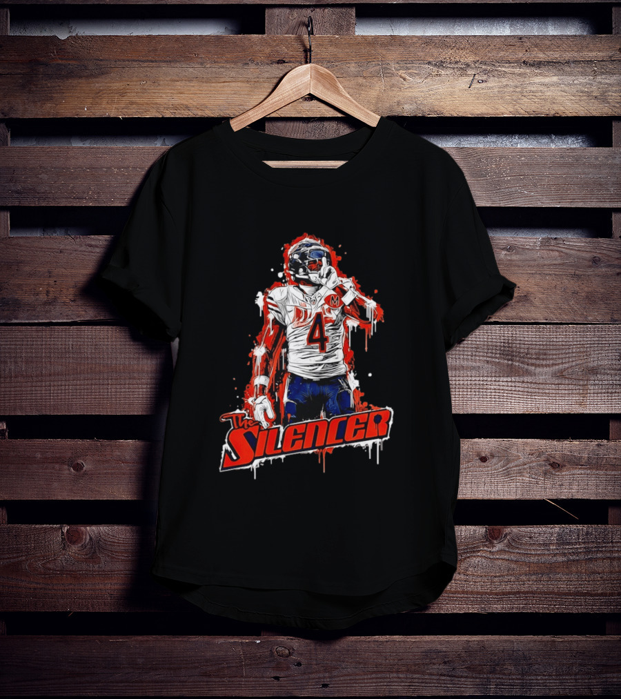The Silencer Number 4 Chicago Football Player T-Shirt