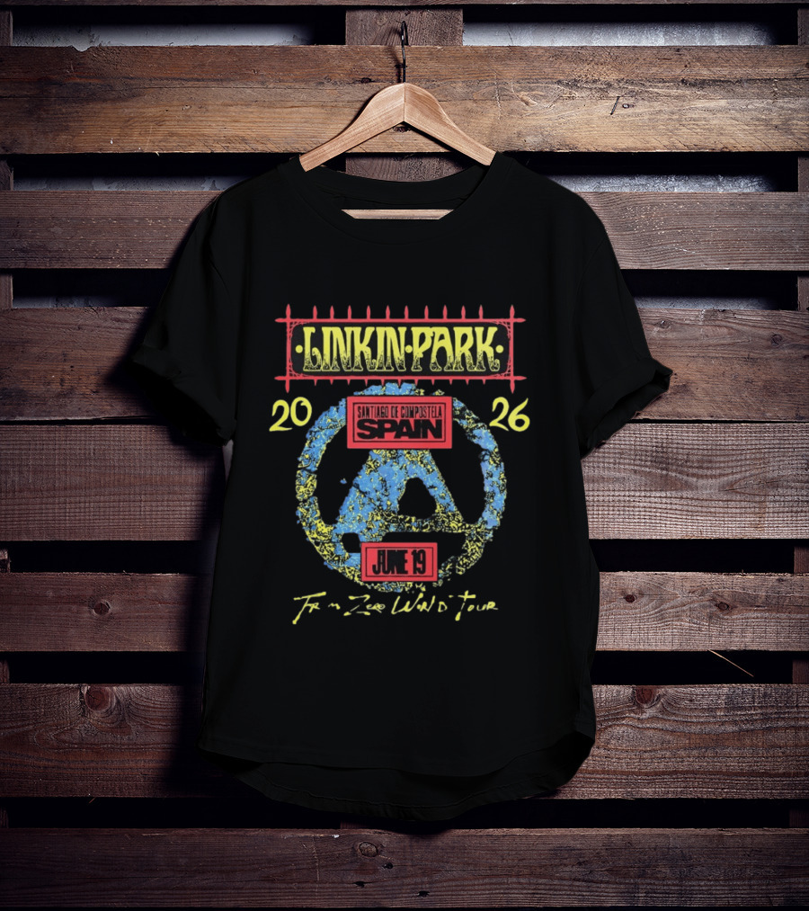 Linkin Park From Zero World Tour 2026 Santiago De Compostela Spain June 19 T-Shirt