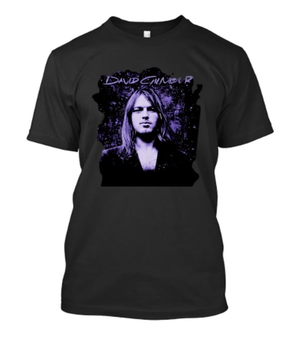 David Gilmour Young David Retro Psychedelic Music Legend Purple T-Shirt