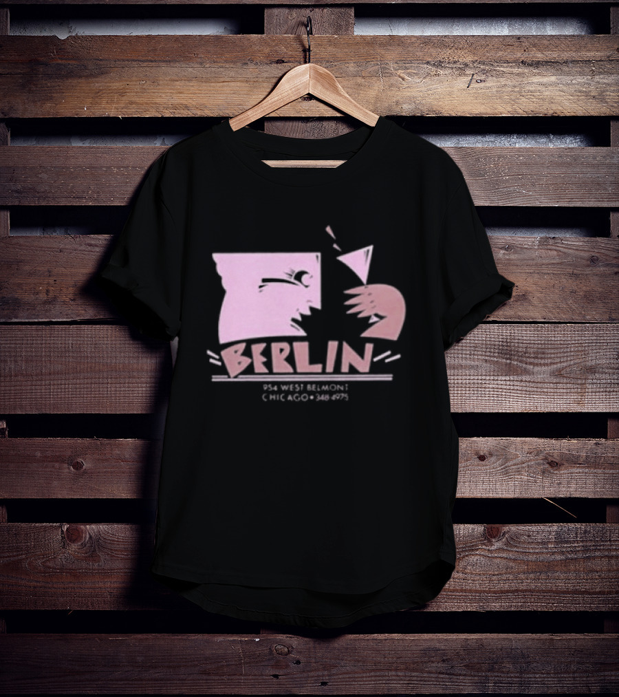 Night Gallery Berlin Club Art Pink Brush T-Shirt