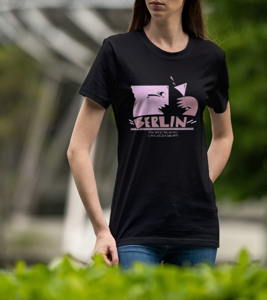 Night Gallery Berlin Club Art Pink Brush T-Shirt