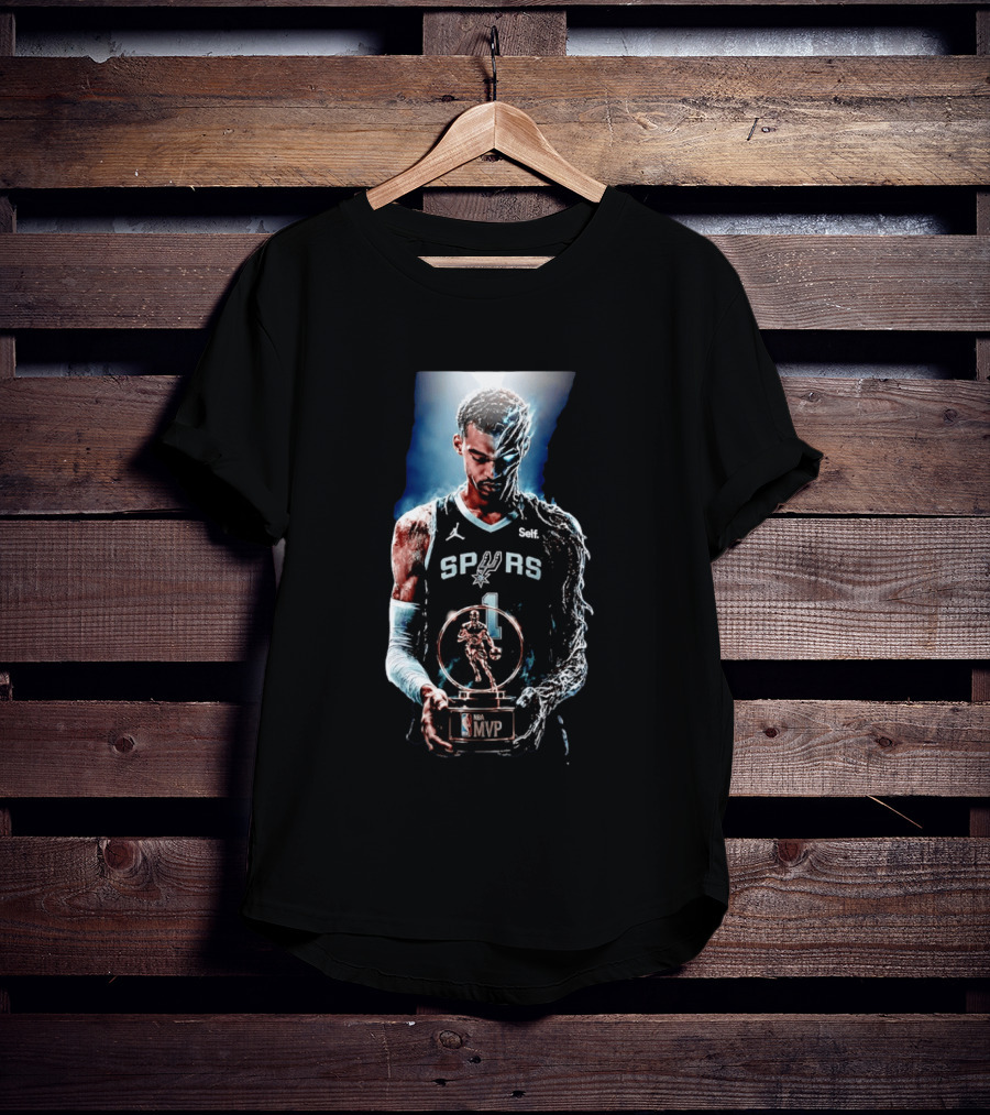 Victor Wembanyama San Antonio Spurs NBA MVP Self Number 1 Basketball Star T-Shirt
