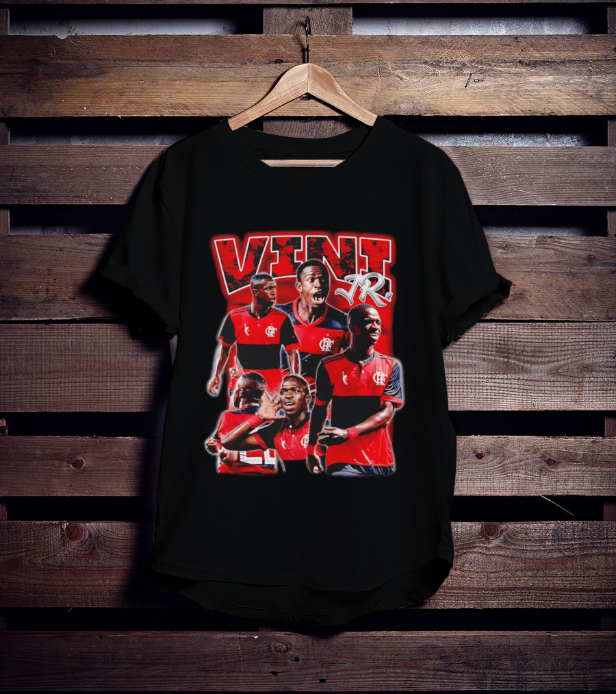 Vini Jr Flamengo Vinicius Junior Collage T-Shirt