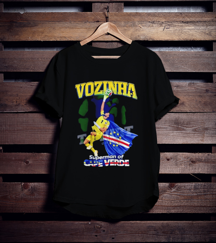 2026 Vozinha Superman Cape Verde Socer Hero T-Shirt