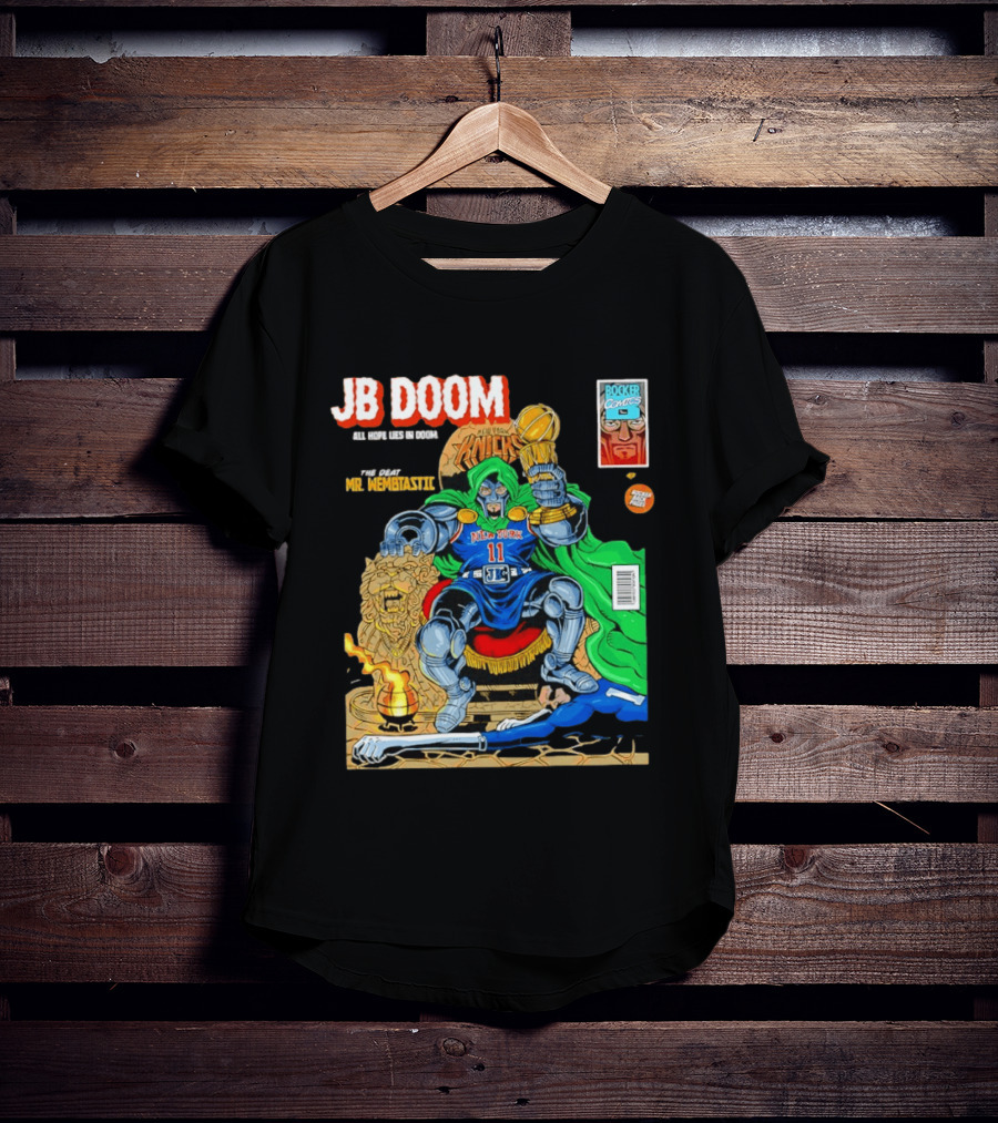 JB Doom New York Knicks 2026 NBA Champs The Death Of Mr. Wembtastic T-Shirt