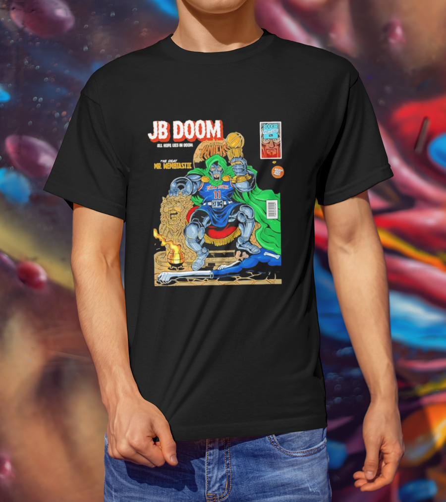 JB Doom New York Knicks 2026 NBA Champs The Death Of Mr. Wembtastic T-Shirt