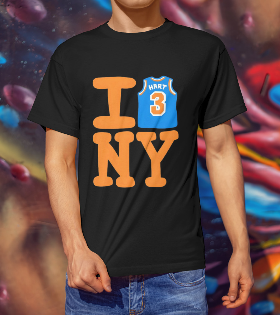 Josh Hart New York Knicks I Love NY 3 Basketball 2026 T-Shirt