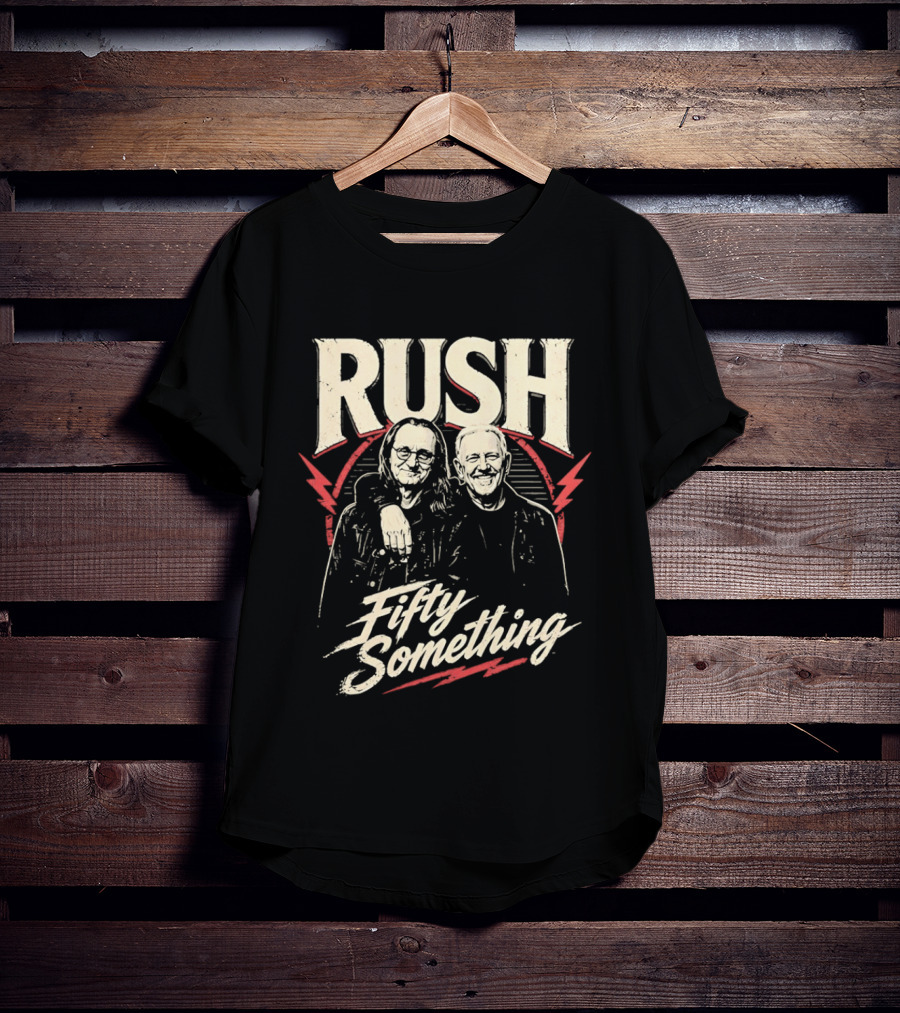 Rush Band Geddy Lee Alex Lifeson Fifty Something T-Shirt
