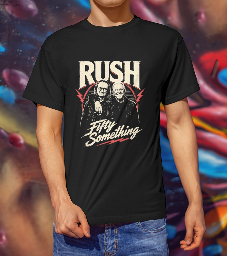 Rush Band Geddy Lee Alex Lifeson Fifty Something T-Shirt