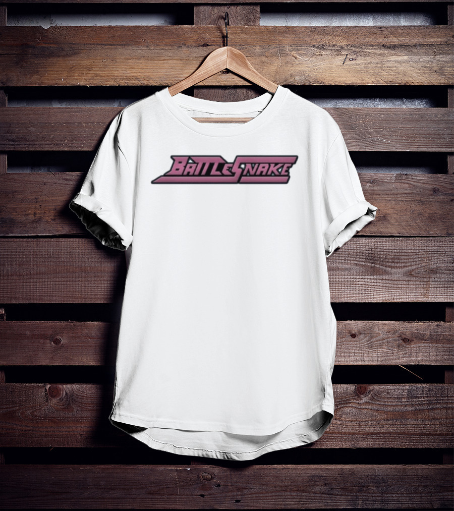 Battlesnake Pink Retro Gaming Style Font T-Shirt