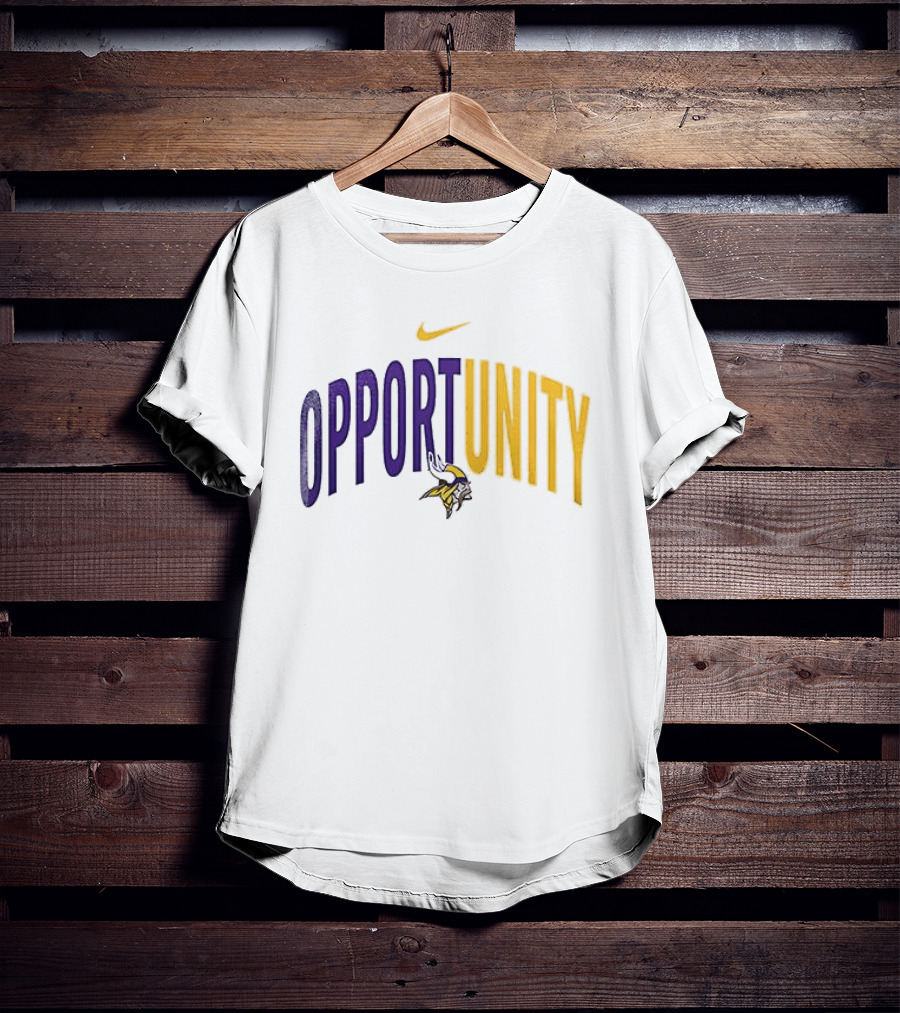 Nike Minnesota Vikings Opportunity Justice Freedom Equity T-Shirt
