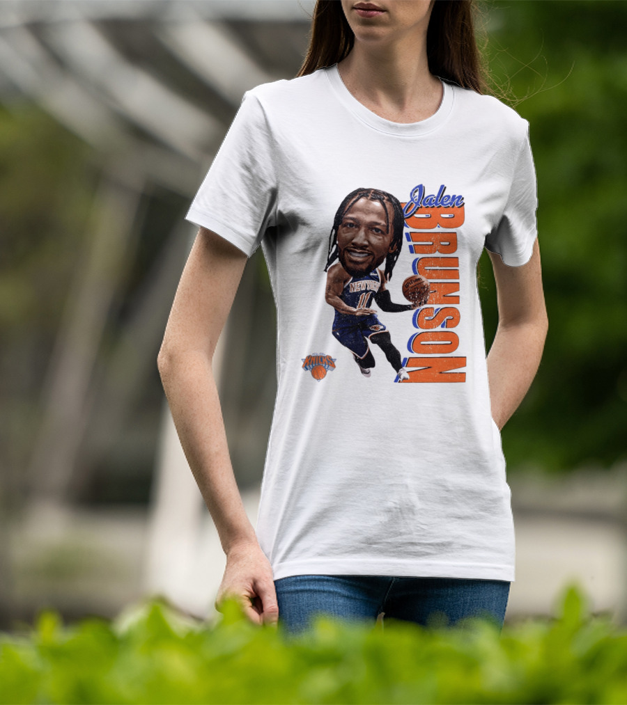 Jalen Brunson New York Knicks Basketball Caricature NBA Knicks T-Shirt