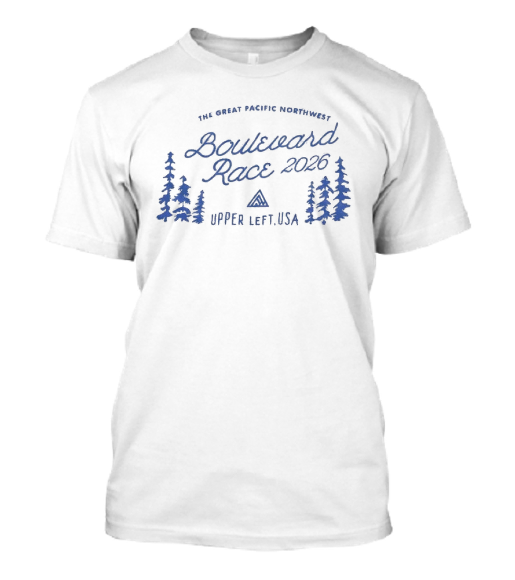 The Great Pacific Northwest Boulevard Race 2026 Upper Left USA Forest T-Shirt