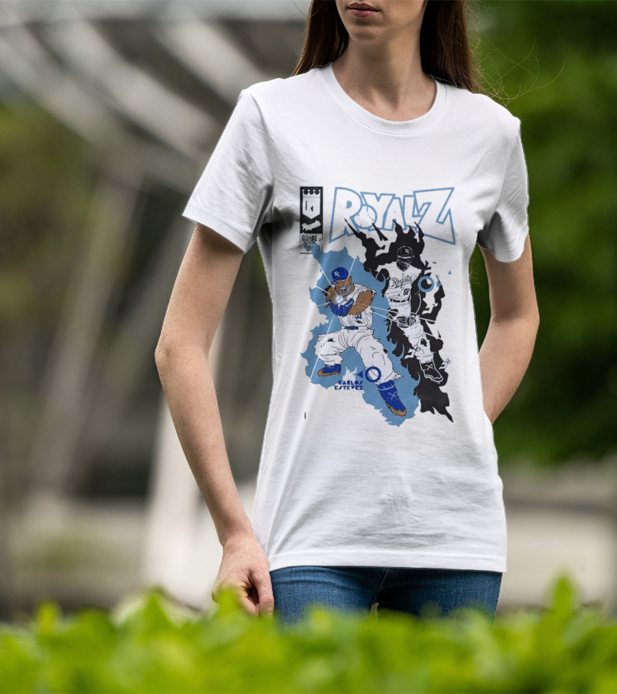 Kansas City Royals Dragon Balls Anime Crossover 2026 Carlos Estevez T-Shirt