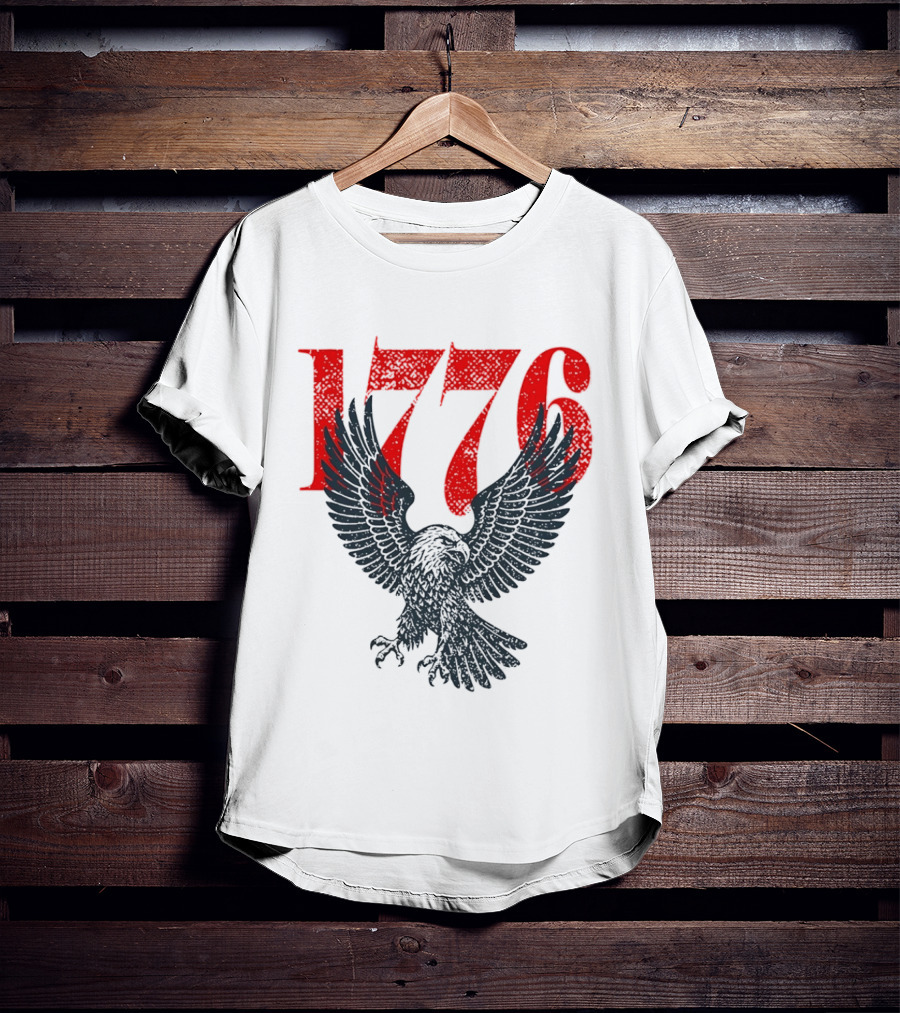 1776 250th Anniversary Bald Eagle USA T-Shirt